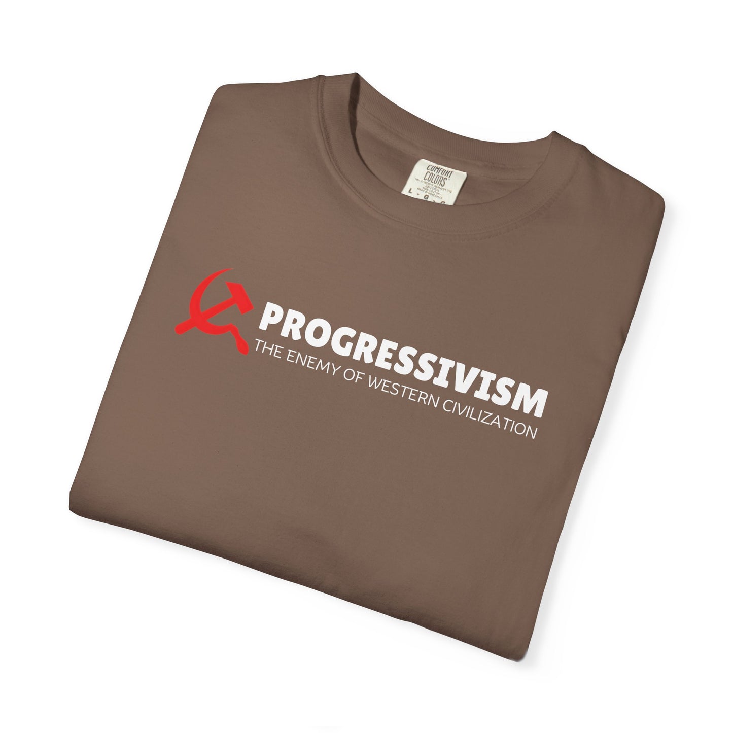 "Progressivism - Enemy of Western Civilization", Unisex T-shirt (Dark Colors)