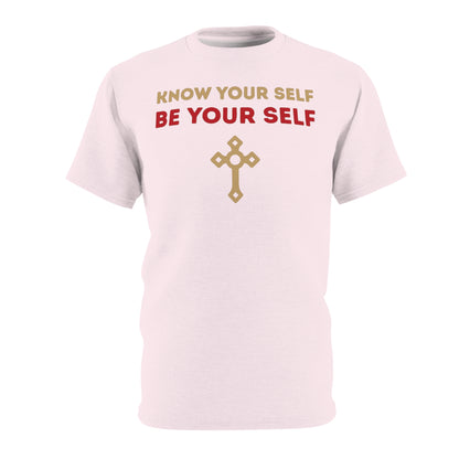 "Know Your Self", Unisex T-shirt (Pink Tutu)