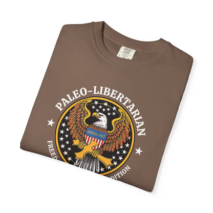 "Paleo-Libertarian" #01, Unisex T-shirt (Dark Colors)