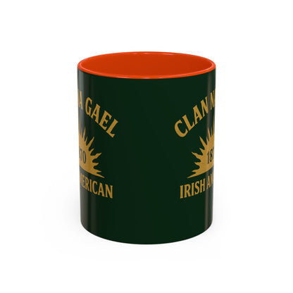 "Clan na Gael - Irish American", Colorful Mugs (11oz, 15oz) (Fenian Green)