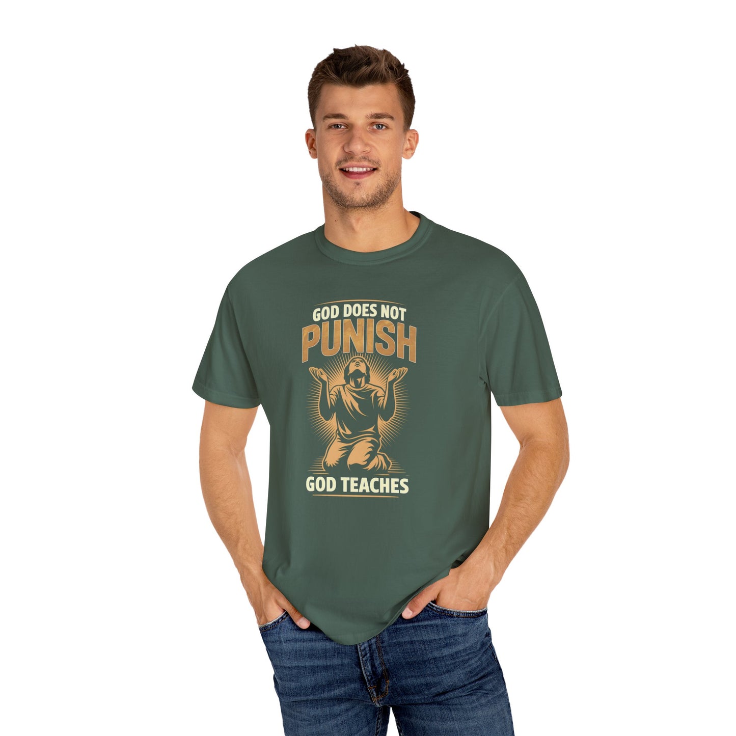 "God Does Not Punish - God Teaches" #02, Unisex T-shirt