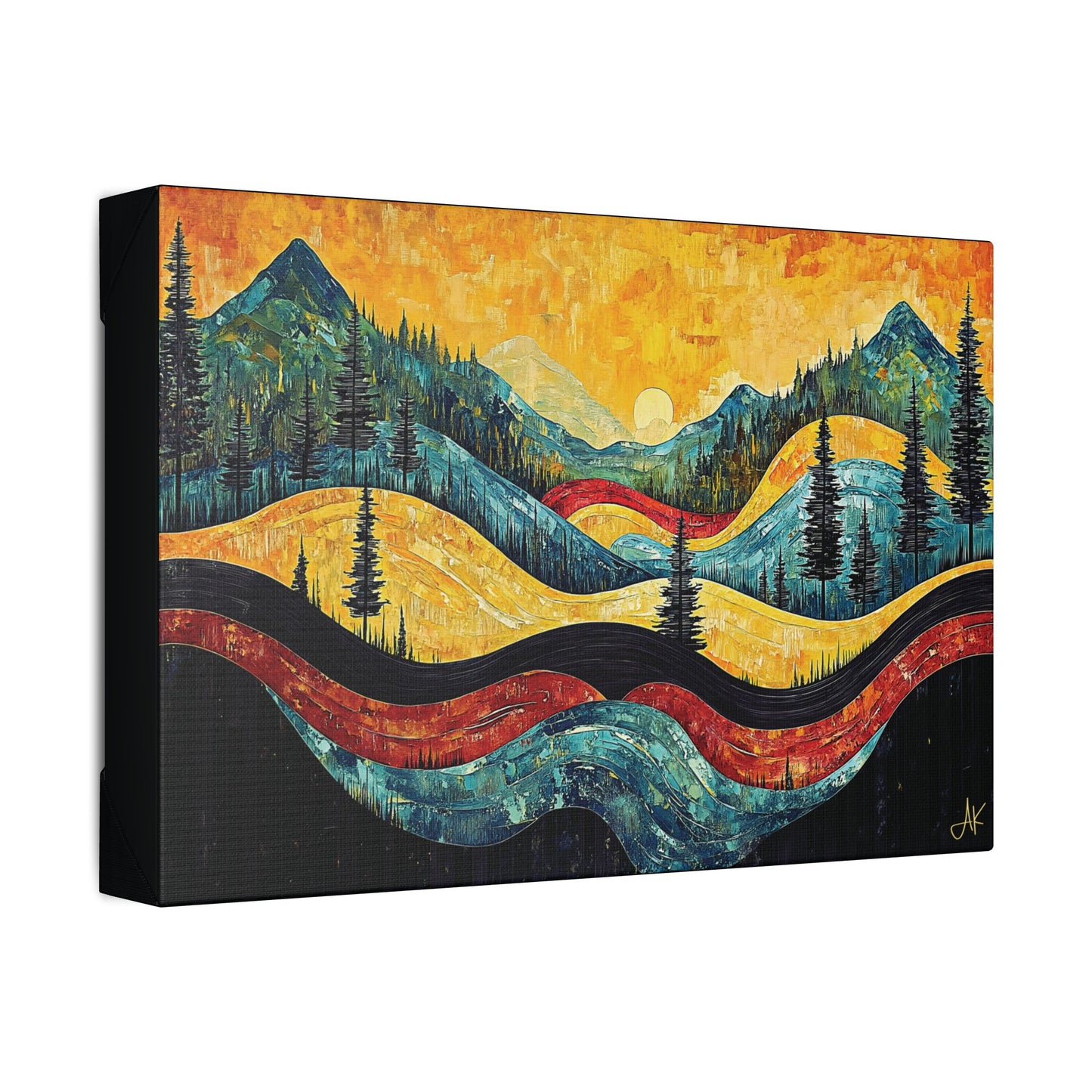 "Vintage Vista", Stretched Classic Canvas Fine Art Print