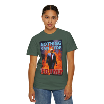 "Nothing Can Stop Trump", Unisex T-shirt (Dark Colors)