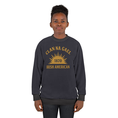 "Clan na Gael - Irish American", Unisex Sweatshirt (Black Rock Blue)