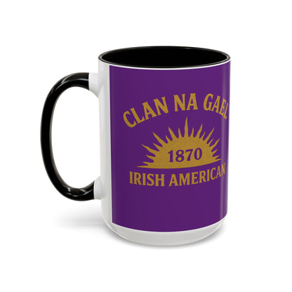 "Clan na Gael - Irish American", Colorful Mugs (11oz, 15oz) (Vesper Violet)