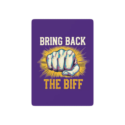 "Bring Back The Biff", Cultural Playing Cards (Deep Purple)