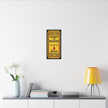 "The Golden Ticket", Matte Canvas Fine Art Print