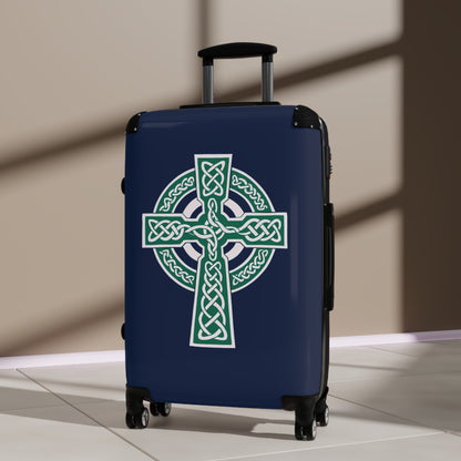 "A Simple Gaelic High Cross", Suitcases (Dark Blue)
