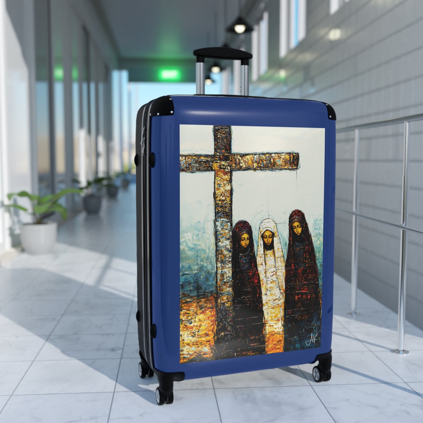 "At-the-Foot of the Cross - John 19:25", Suitcases (Dark Blue)
