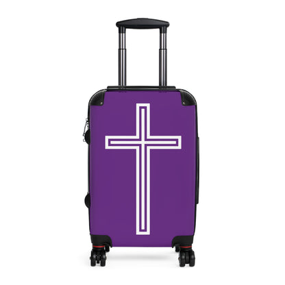 "A Simple Cross" Suitcases (Indigo Outback Purple)