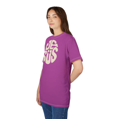 "Retro Jesus", Unisex T-shirt (Fuchsia)