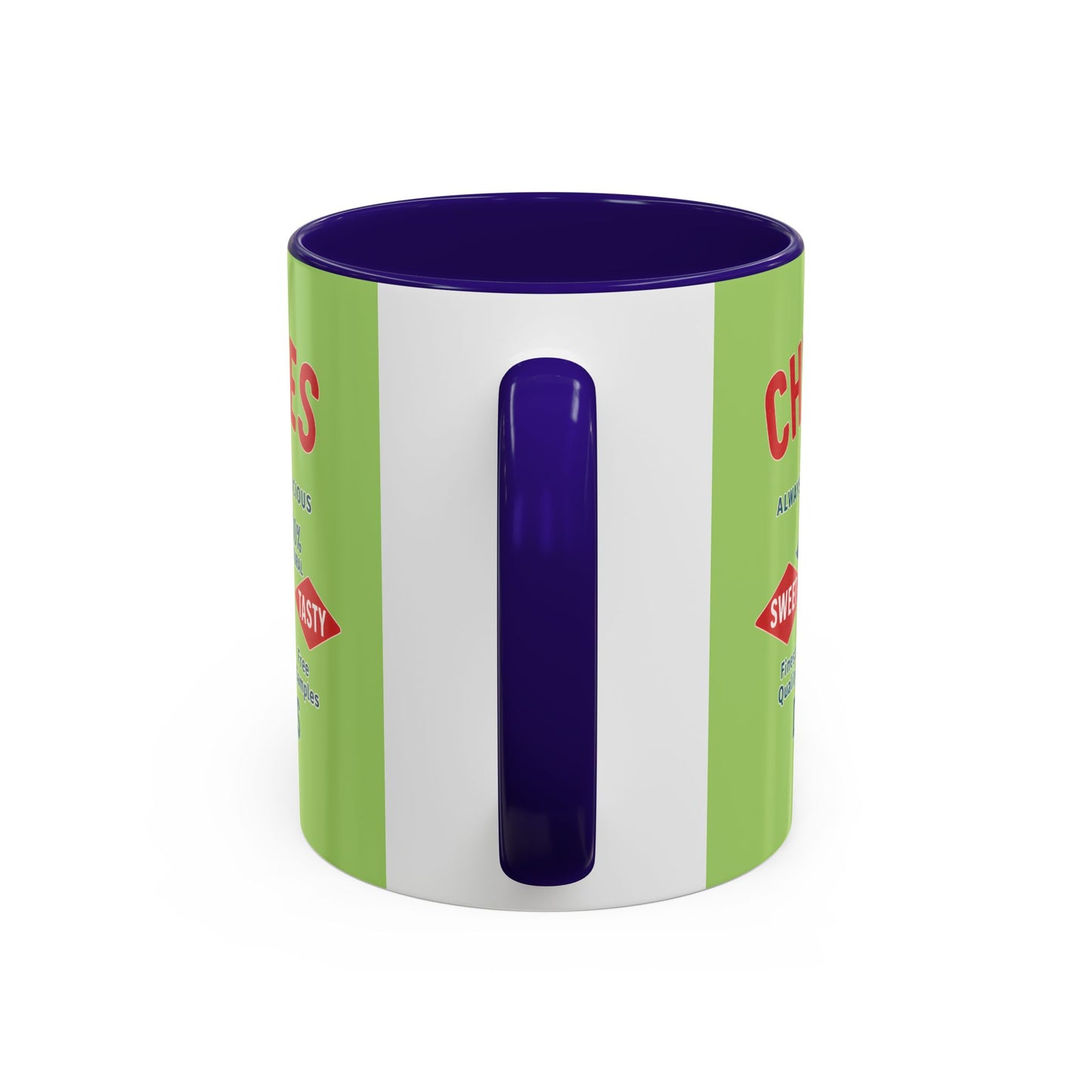 "Delicious Cherries", Colorful Mugs (11oz, 15oz) (Orchard Lime)