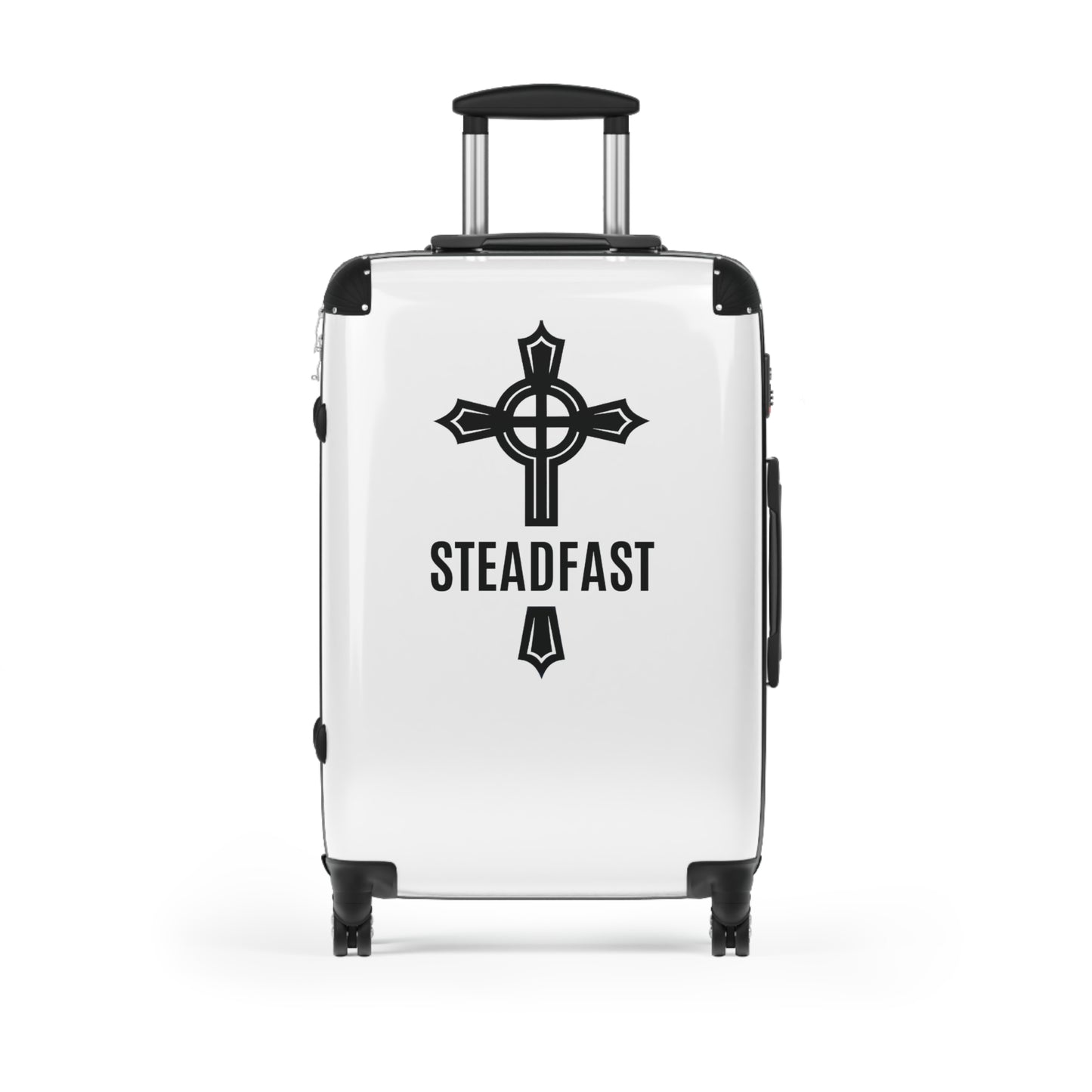 "Steadfast Cross", Suitcases (White)