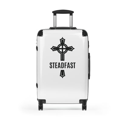 "Steadfast Cross", Suitcases (White)