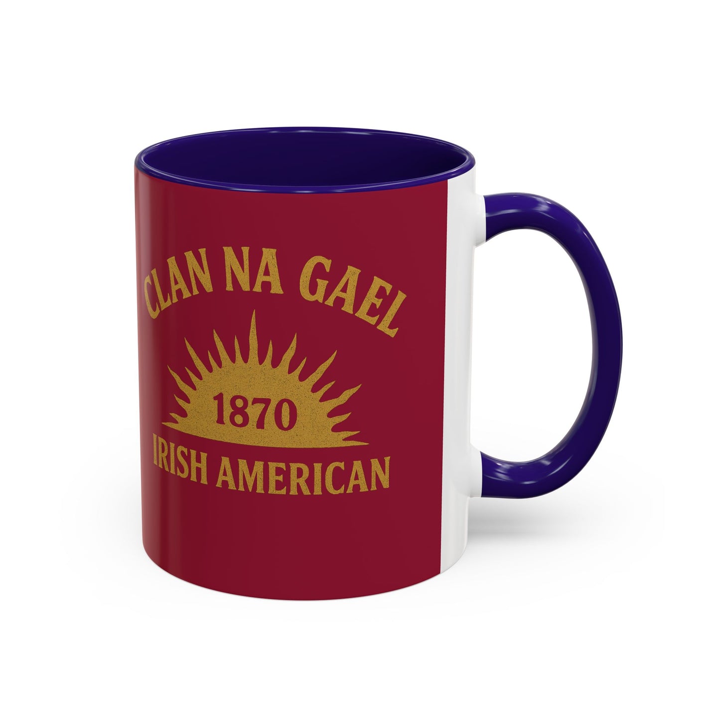 "Clan na Gael - Irish American", Colorful Mugs (11oz, 15oz) (Fénechas Red)