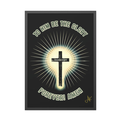 "Romans 11:36", Framed Paper Poster