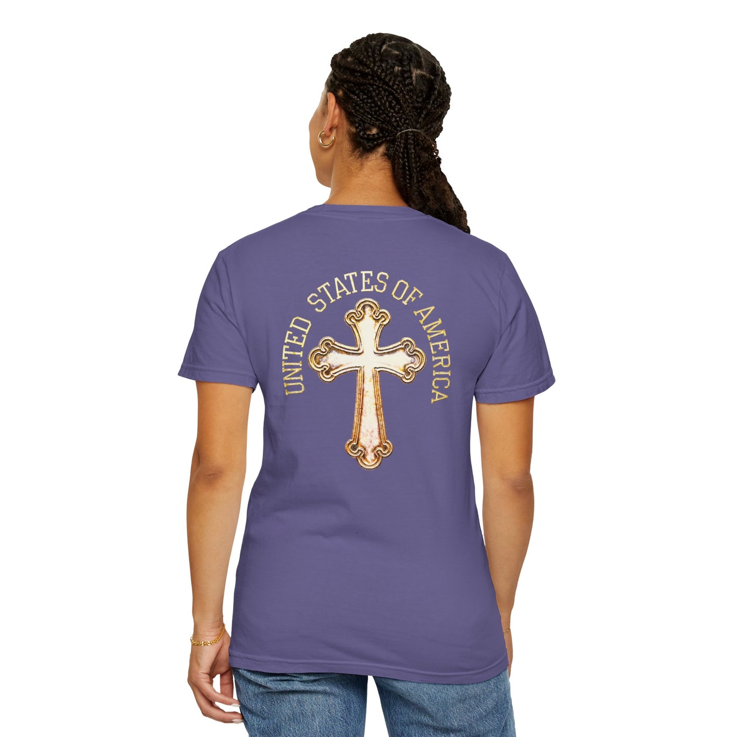 "USA Gold Cross", Unisex T-shirt