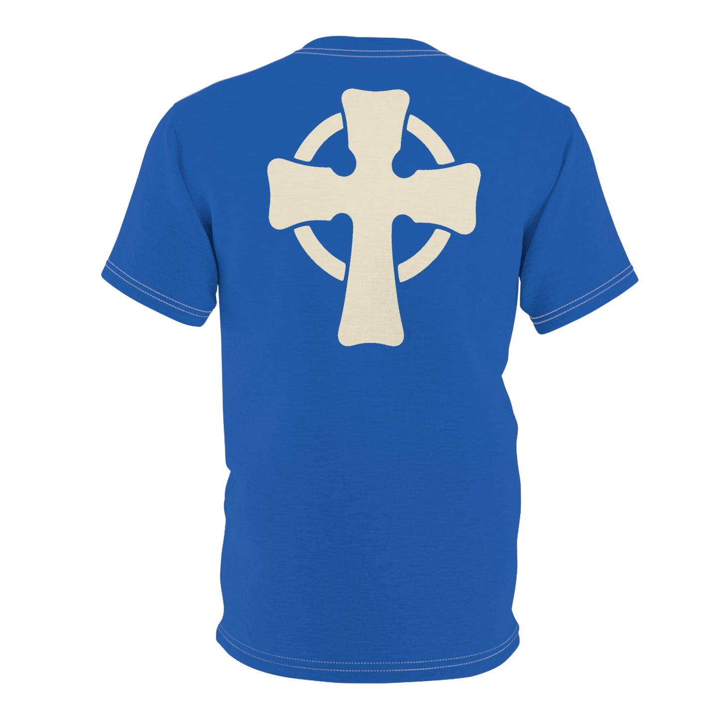 "Retro Jesus", Unisex T-shirt (Dark-Wash Denim)