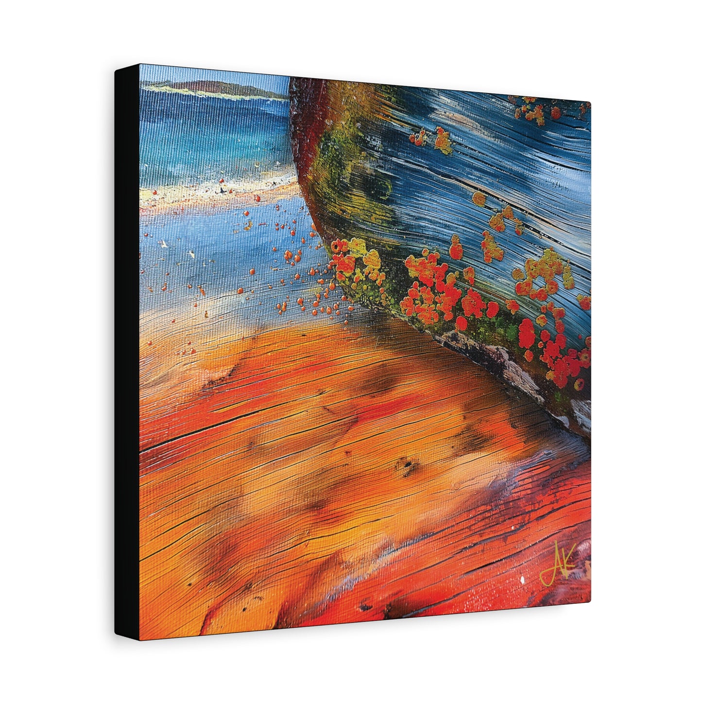 "Landfall Ember – Memories of Ancestral Strakes", Fine Art Matte Canvas, Stretched, 1.25"