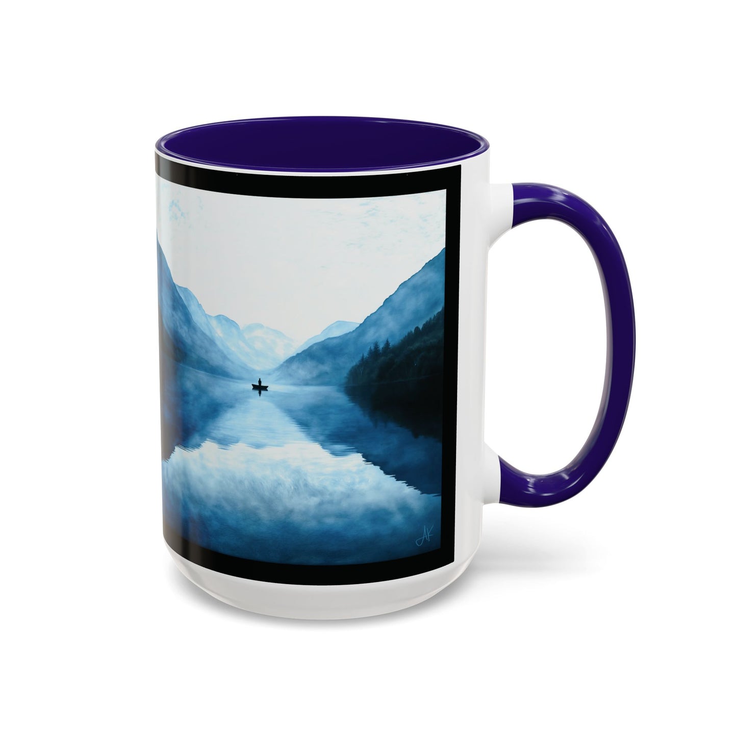 "Connected in Silence - Psalm 46:10", Colorful Mugs (11oz, 15oz)