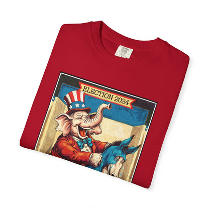 "MAGA Spanked the Donkeys 2024", Unisex T-shirt (Dark Colors)