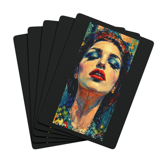 "Fallen Redemption", Fine Art Playing Cards (Void Black)