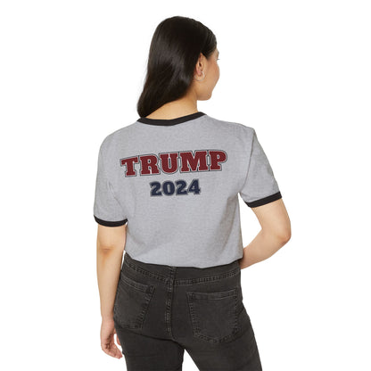"TRUMP - 2024", Unisex Cotton Ringer T-Shirt - Historical Collectible