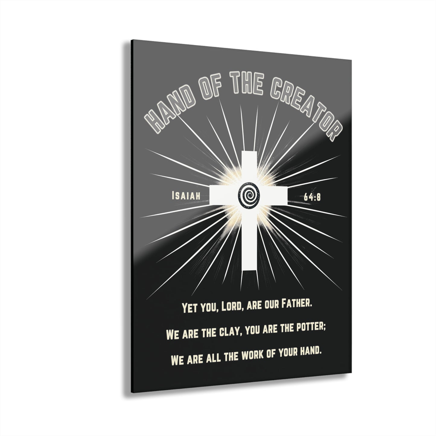 "Isaiah 64:8", Acrylic Wall Prints (French Cleat Hanging)