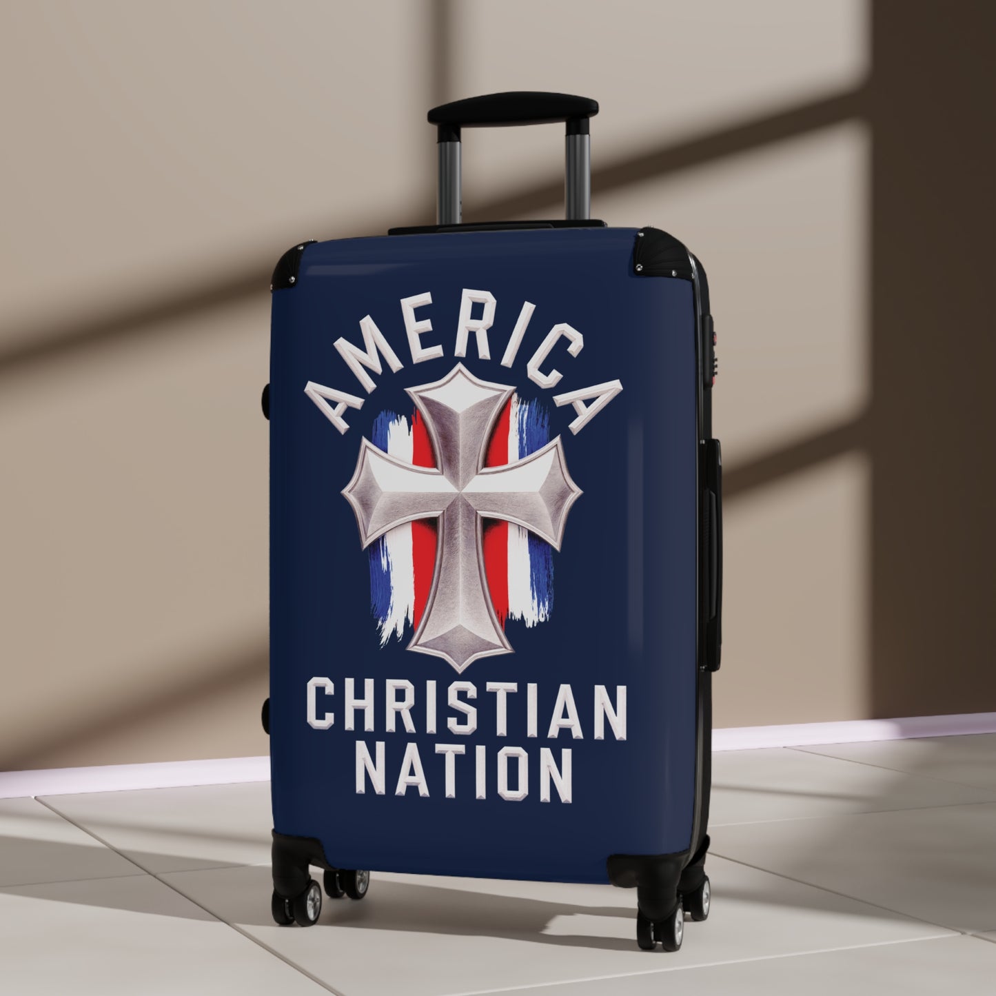 "America - Christian Nation" #01, Suitcases (Dark Blue)