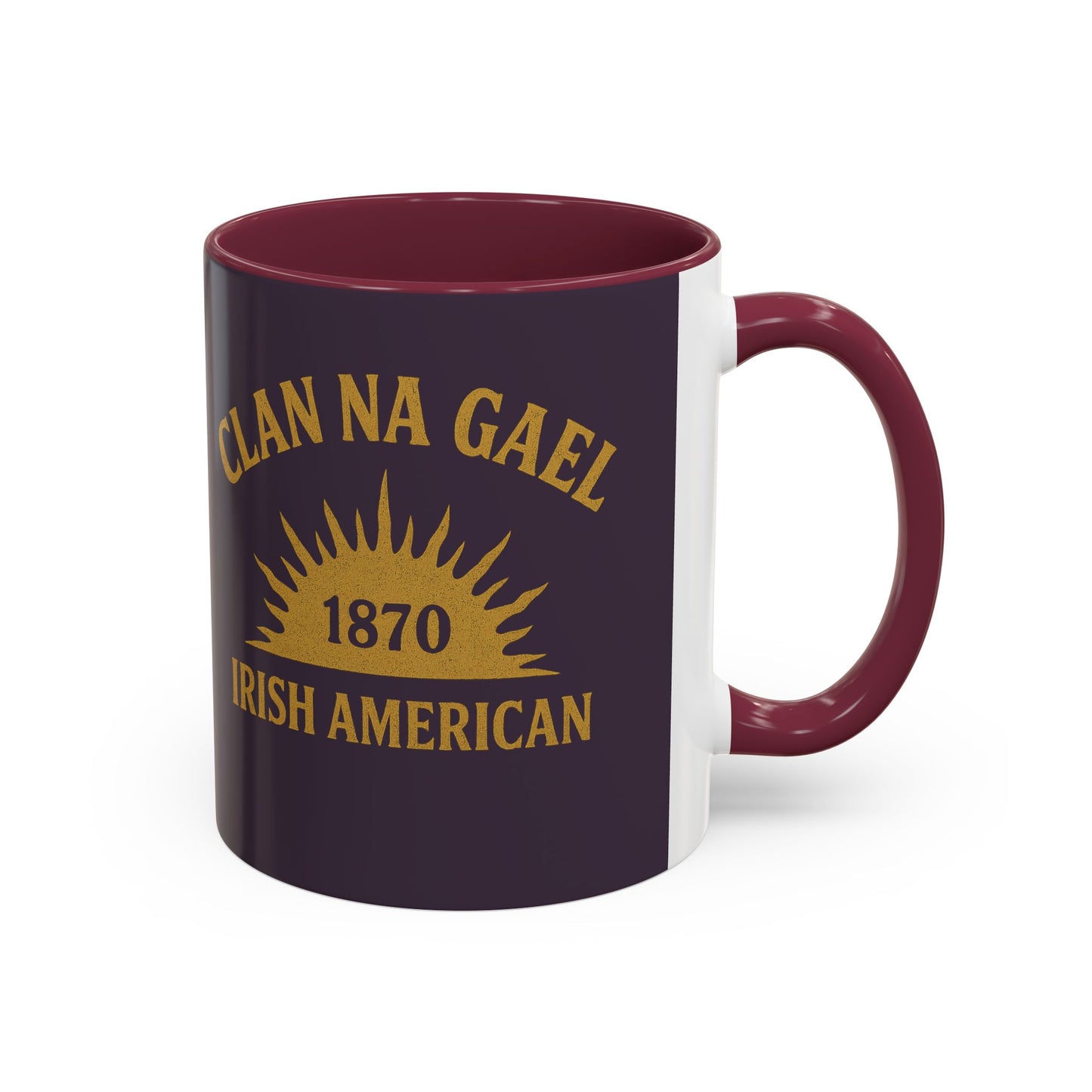 "Clan na Gael - Irish American", Colorful Mugs (11oz, 15oz) (Purple Verbena)
