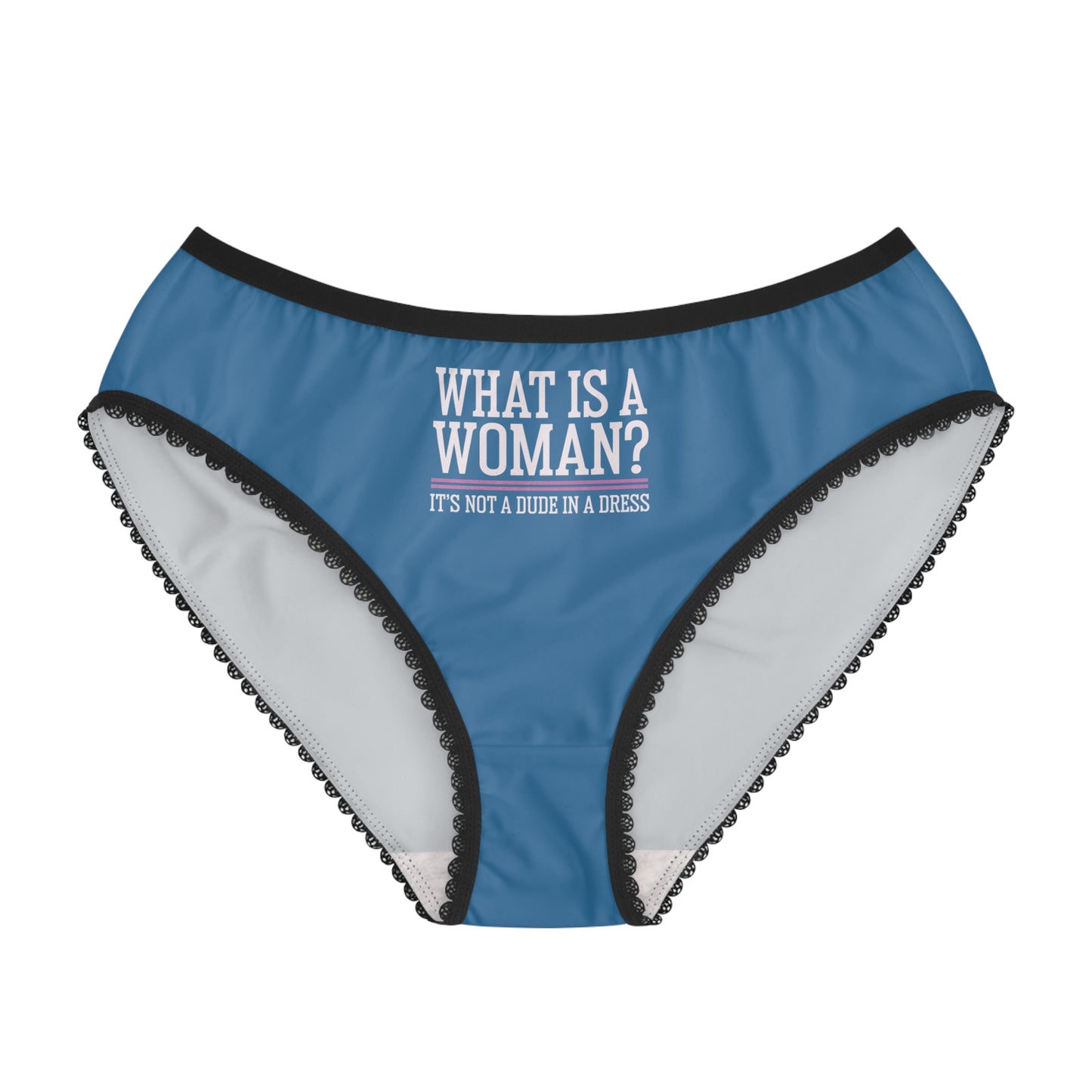 "What is a Woman" #02, Women's Briefs (Lapis Vale Blue)