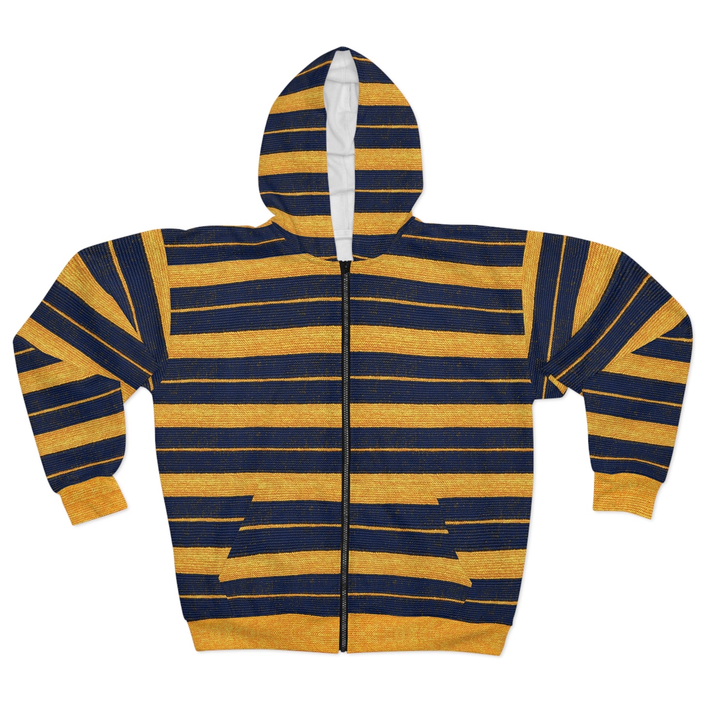 "Golden Ensign", Unisex Wearable Art Zip Hoodie