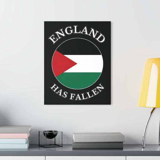 "England has Fallen", Acrylic Wall Prints (French Cleat Hanging) (Void Black)