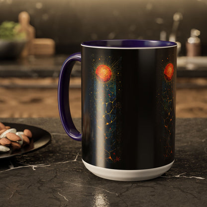 "The Living Light (John 8:12)", Colorful Mugs (11oz, 15oz)