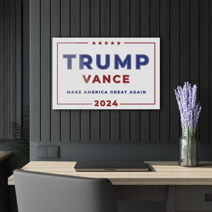 "Trump Vance 2024", Acrylic Wall Prints (French Cleat Hanging)