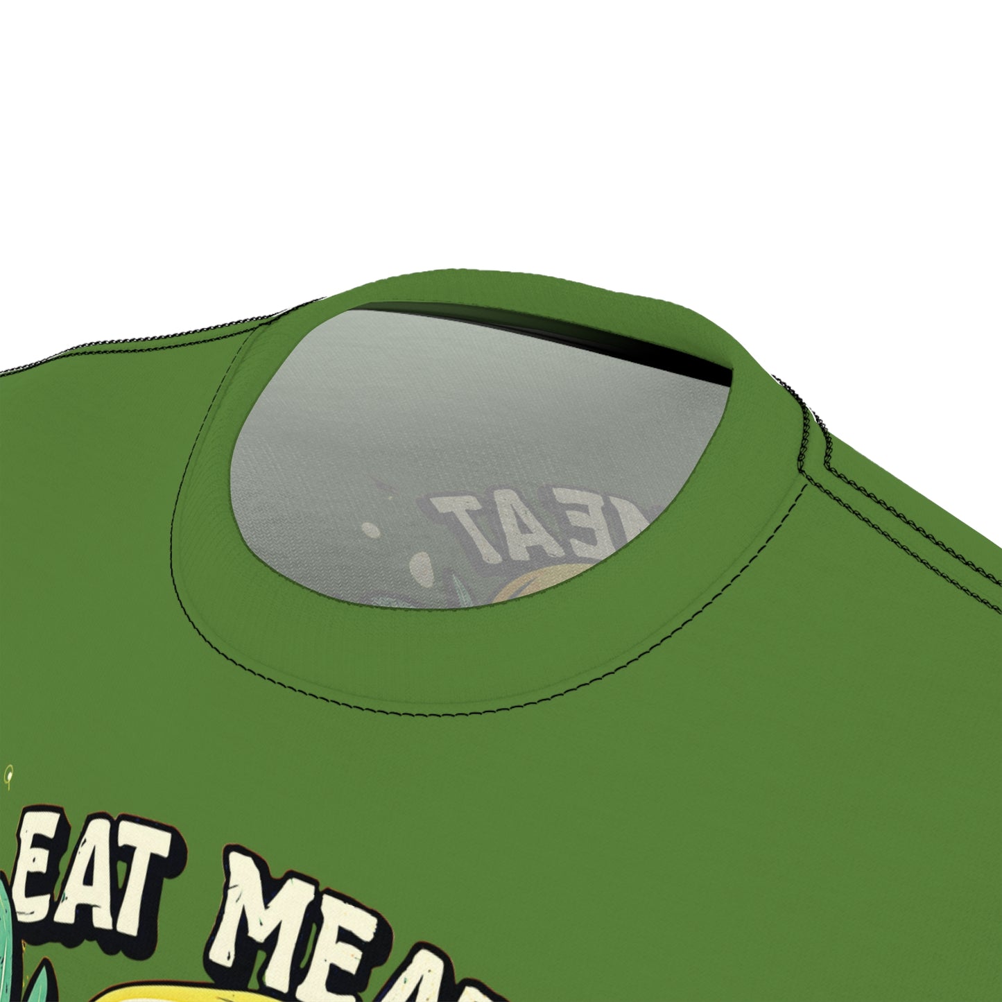 "Eat Meat & Be Healthy", Unisex T-shirt (Avocado Green)