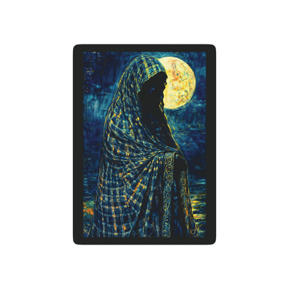"Mysterious Feminine", Fine Art Playing Cards (Void Black)
