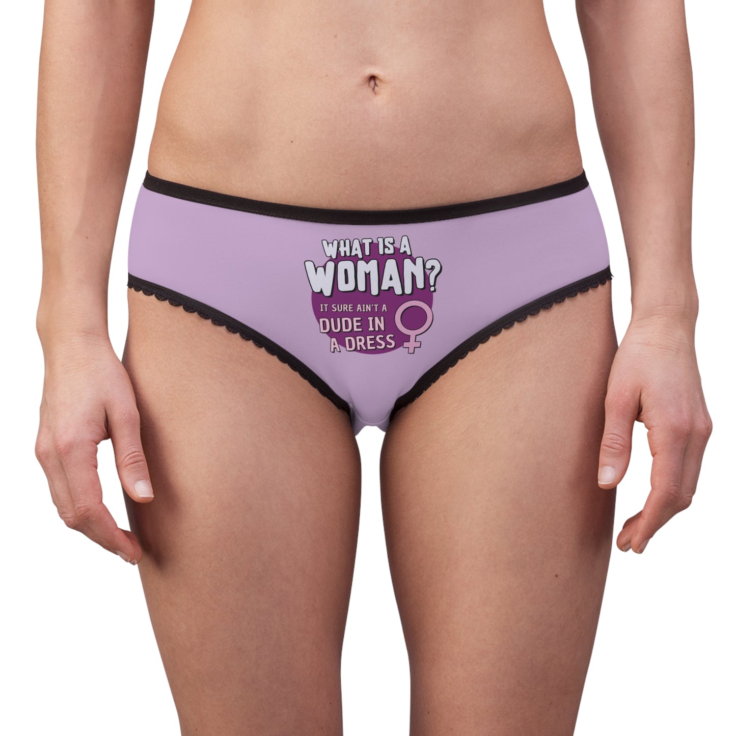 "What is a Woman" #01, Women's Briefs (Mauve)