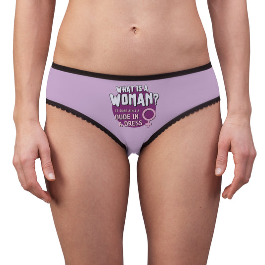 "What is a Woman" #01, Women's Briefs (Mauve)