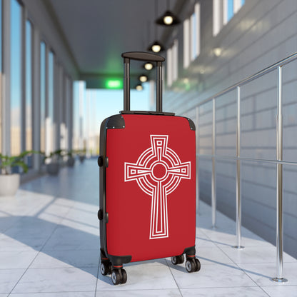 "A Simple High Cross", Suitcases (Dark Red)