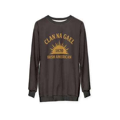 "Clan na Gael - Irish American", Unisex Sweatshirt (Seal Brown)