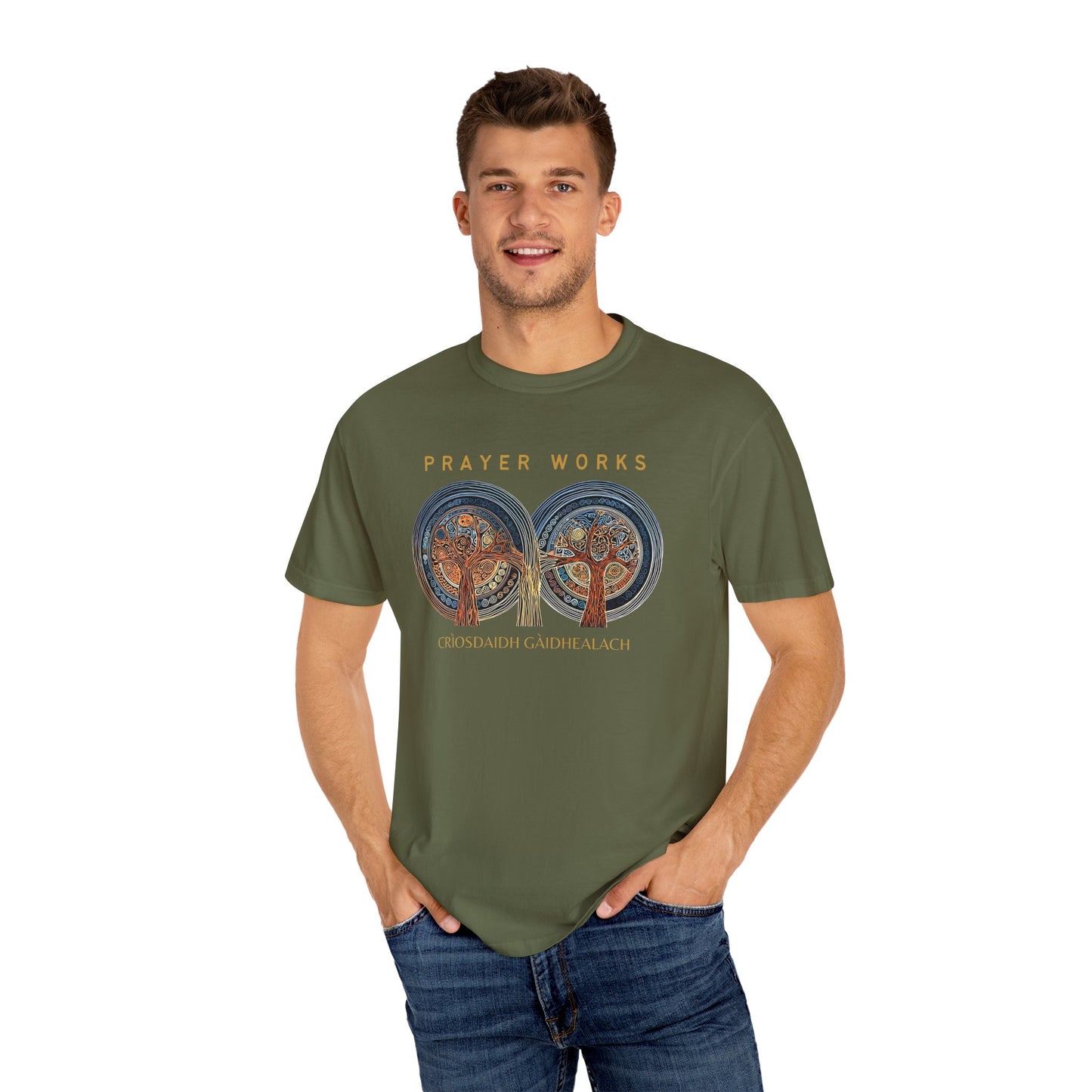 "Prayer Works - Criosdaidh Gàidhealach", Unisex T-shirt
