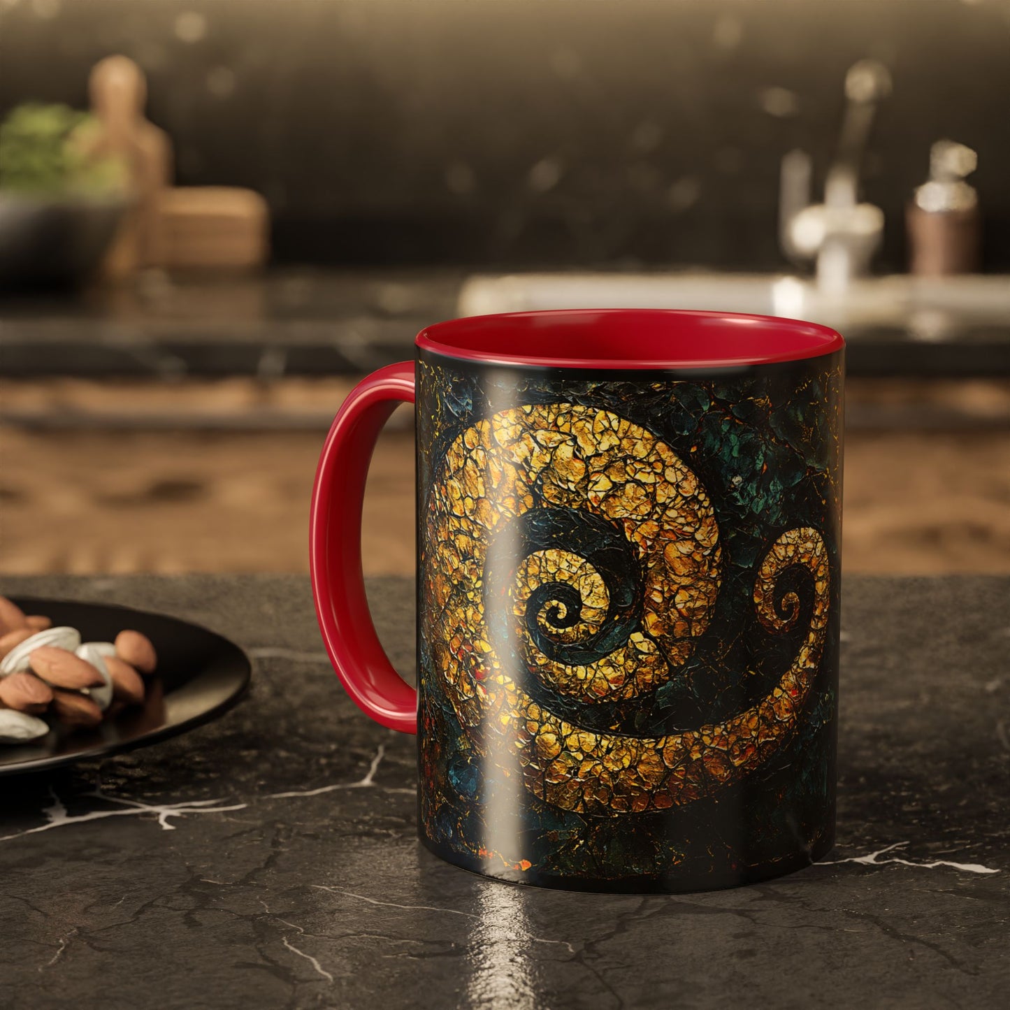 "From Stone to Savior's Light", Colorful Mugs (11oz, 15oz)