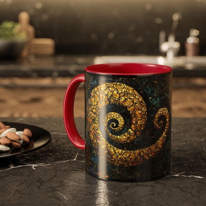 "From Stone to Savior's Light", Colorful Mugs (11oz, 15oz)