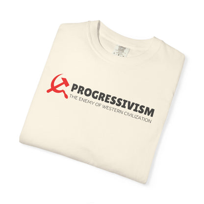 "Progressivism - Enemy of Western Civilization", Unisex T-shirt (Light Colors)