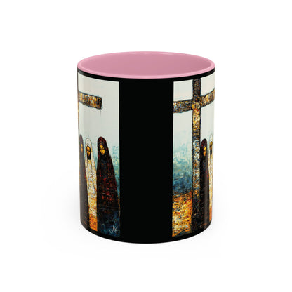 "At-the-Foot of the Cross - John 19:25", Colorful Mugs (11oz & 15oz)