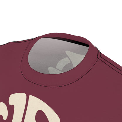 "Retro Jesus", Unisex T-shirt (Faded Scarlet)