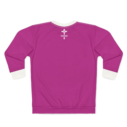 "Steadfast Cross", Unisex Sweatshirt (Prairie Foxglove Pink)
