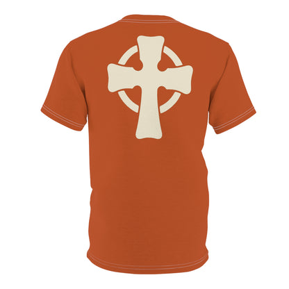 "Retro Jesus", Unisex T-shirt (Alloy Orange)