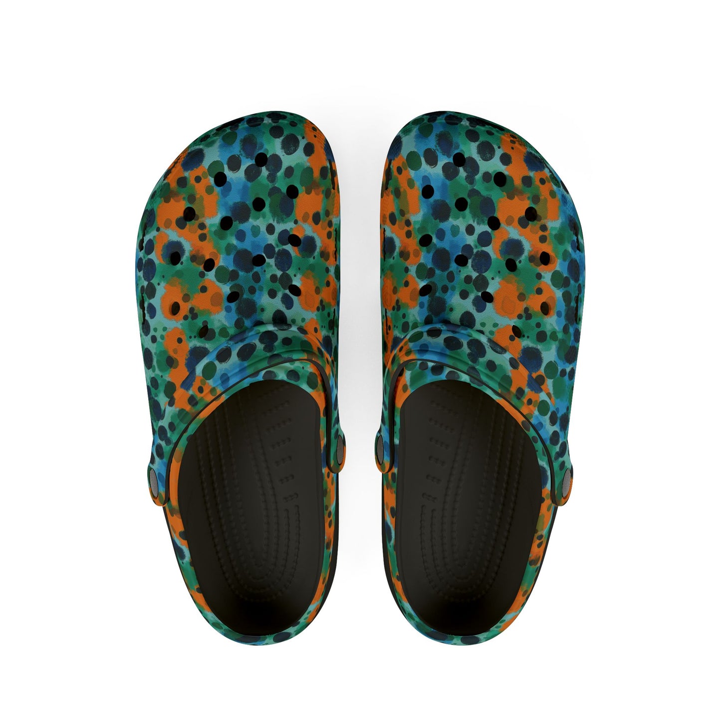 "Midnight Coral", Foam Rubber Clogs